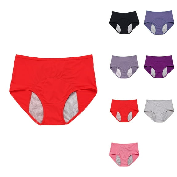 Leakproof Underwear for Women, 40-150kg Plus Size L-8XL Incontinence Panties, High Waist Menstrual & Bladder Leak Protection