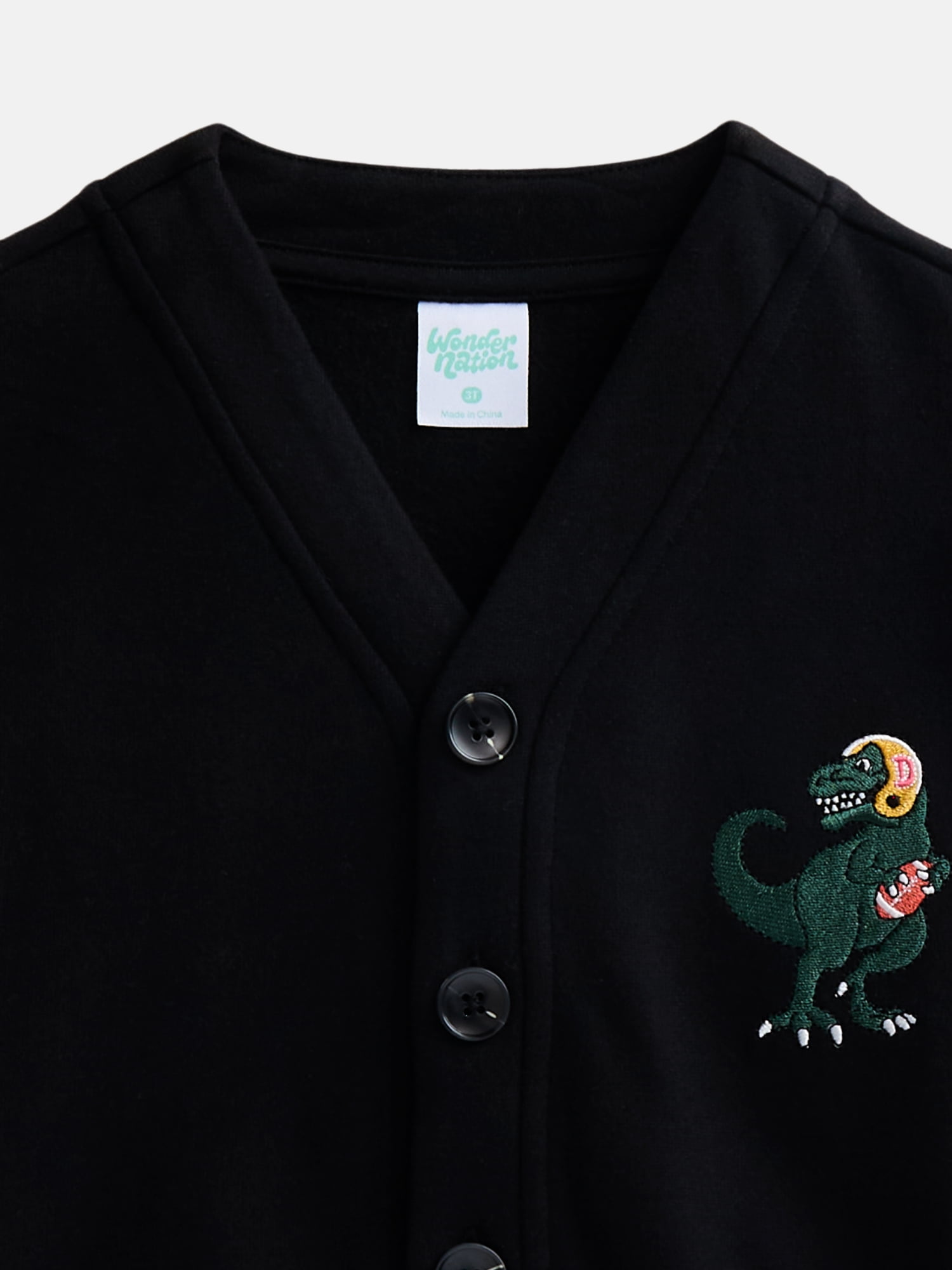 Wonder Nation Toddler Boys Button Down Varsity Cardigan, Sizes 12M-5T