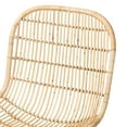 thumbnail image 4 of bali & pari Rosalba Light Honey Rattan 2-Piece S-Curve Dining Chair Set, 4 of 9