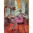 thumbnail image 2 of Konstantin Alexeevich Korovin 19x24 Gold Ornate Framed and Double Matted Museum Art Print Titled - Portrait of the Ballerina Vera Trefilova (1924), 2 of 4