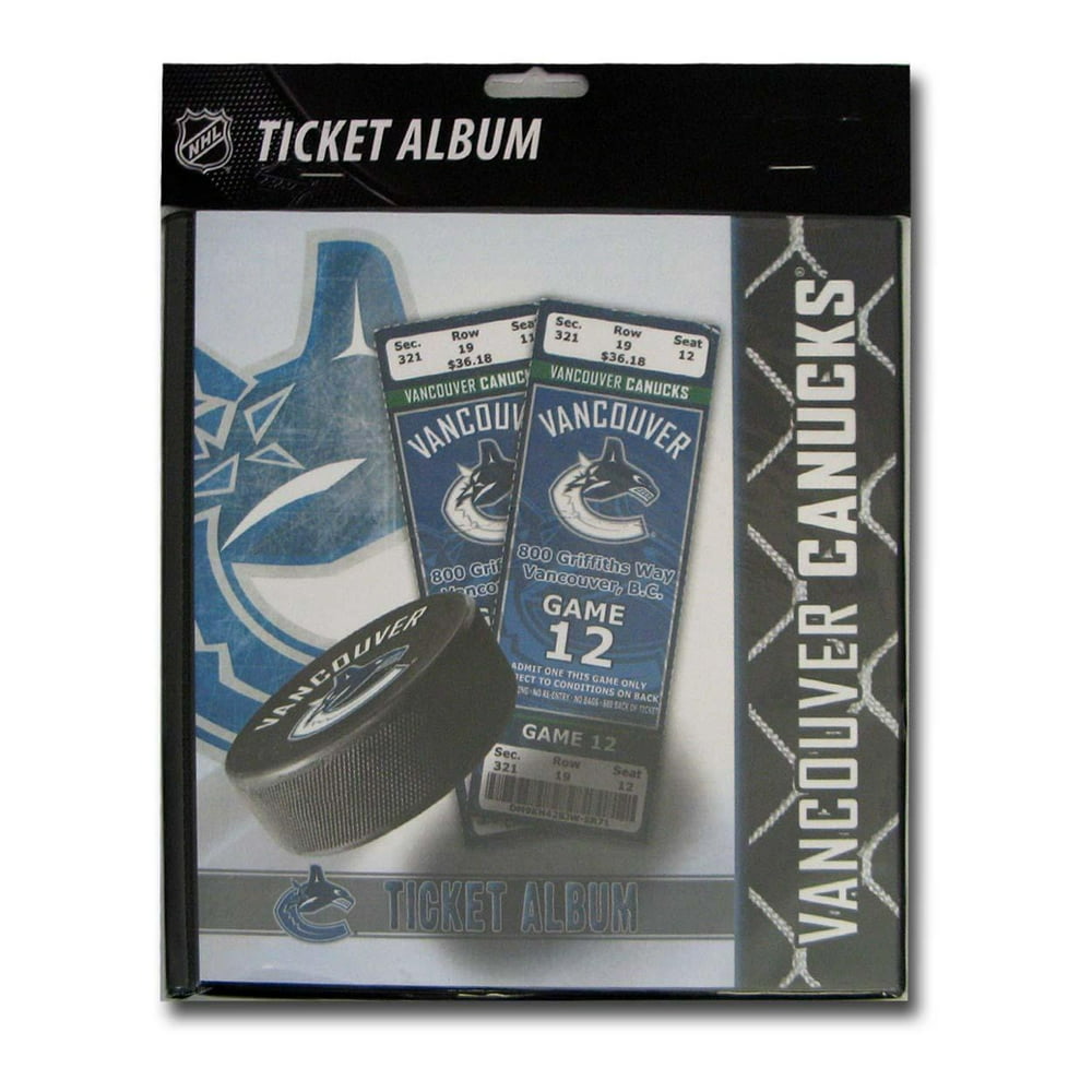 Ticket Album NHL Vancouver Canucks (Holds 96 Tickets) Vancouver
