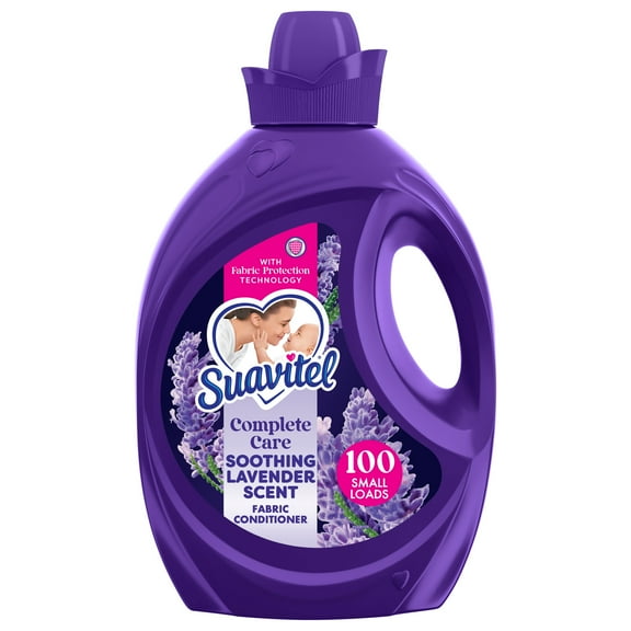 Suavitel Complete Liquid Fabric Softener, Fabric Conditioner, Soothing Lavender Scent, 100 fl oz