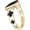 Gold/Black, variant on Clover Band for Apple Watch Band 46mm 45mm 44mm 42mm 49mm, Lightweight for Women, Easy Adjustable Bracelet, Shiny Diamond Metal Strap for iWatch Series 10 9 8 7 6 5 4 3 2 1 SE Ultra