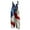 #3_Blue, variant on Women's 4th of July Romper - Stars & Stripes Adjustable Strap Jumpsuit