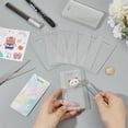 thumbnail image 3 of 12PCS Clear Acrylic Badge Buddy with Coarse Glitter 4.4x2.1inch DIY Badge Buddy Blanks Set with Protective Film for Nurse Teacher Lab Tech Receptionist Hole: 20x5mm, 3 of 9