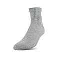 thumbnail image 2 of Gildan Adult Men's Half Cushion Terry Foot Bed Ankle Casual Socks, OS One Size, 12-Pack, 2 of 4