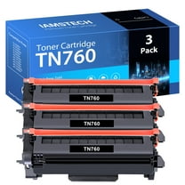 TN760 Toner Cartridge Compatible for Brother TN-760 TN760 TN 760 TN730 TN-730 DCP-L2550DW HL-L2350DW MFC-L2710DW MFC-L2750DW MFC-L2690DW HL-L2395DW HL-L2350DW Printers (Black, 3-Pack)