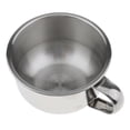 thumbnail image 3 of Cuenco De Jabón Para Hombre De la vaso De Afeitar Del Acero Inoxidable Con Las Manijas, Hechas Para Cualquier De Afeitar, 3 of 8