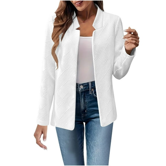 YUGYXL Bomber Jacket Women Textured Lightweight Zip Up Jackets Casual Stand Collar Zipper Coat Fall Fashion Outerwear Top White XXL