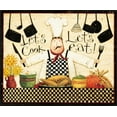 thumbnail image 2 of DiPaolo, Dan 23x20 Gold Ornate Wood Framed with Double Matting Museum Art Print Titled - Get Cooking, 2 of 4