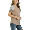 thumbnail image 2 of FUTATA Womens Short Sleeve T Shirts Crewneck Summer Casual Tops Tunics Basic Tee Fashion Raglan Blouses Baseball T Shirts,M-3XL, 2 of 7