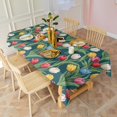 thumbnail image 3 of Pioneer Flower Floral Print Pattern Rectangle Tablecloth 60"x102", Waterproof Polyester Table Cloth, Wipeable Spillproof for Dining Camping Indoor Outdoor, 3 of 6