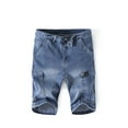 thumbnail image 2 of Diconna Men's Classic Fit Stylish Straight Leg Denim Shorts with Pockets, 2 of 7