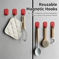 thumbnail image 5 of Heavy Duty Magnetic Wreath Hanger for Front Door, Scratch-Free Strong Suction Hook for Refrigerator, Kitchen and Holiday Decor, 1-Piece, 5 of 6