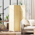 thumbnail image 2 of HOMCOM 3-Panel Room Divider, 5.6 FT Wall Divider, Natural Wood, 2 of 10