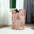 thumbnail image 6 of Yayeee Freestanding Laundry Hamper with Handle Collapsible Large Storage Basket for Clothes, Beige Gingerbread Houses, 6 of 7