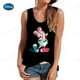 thumbnail image 2 of Camiseta sin mangas de mujer de Disney Mickey Mouse, camiseta sin mangas con cuello redondo, ropa informal de verano sin mangas para la calle, 2 of 4