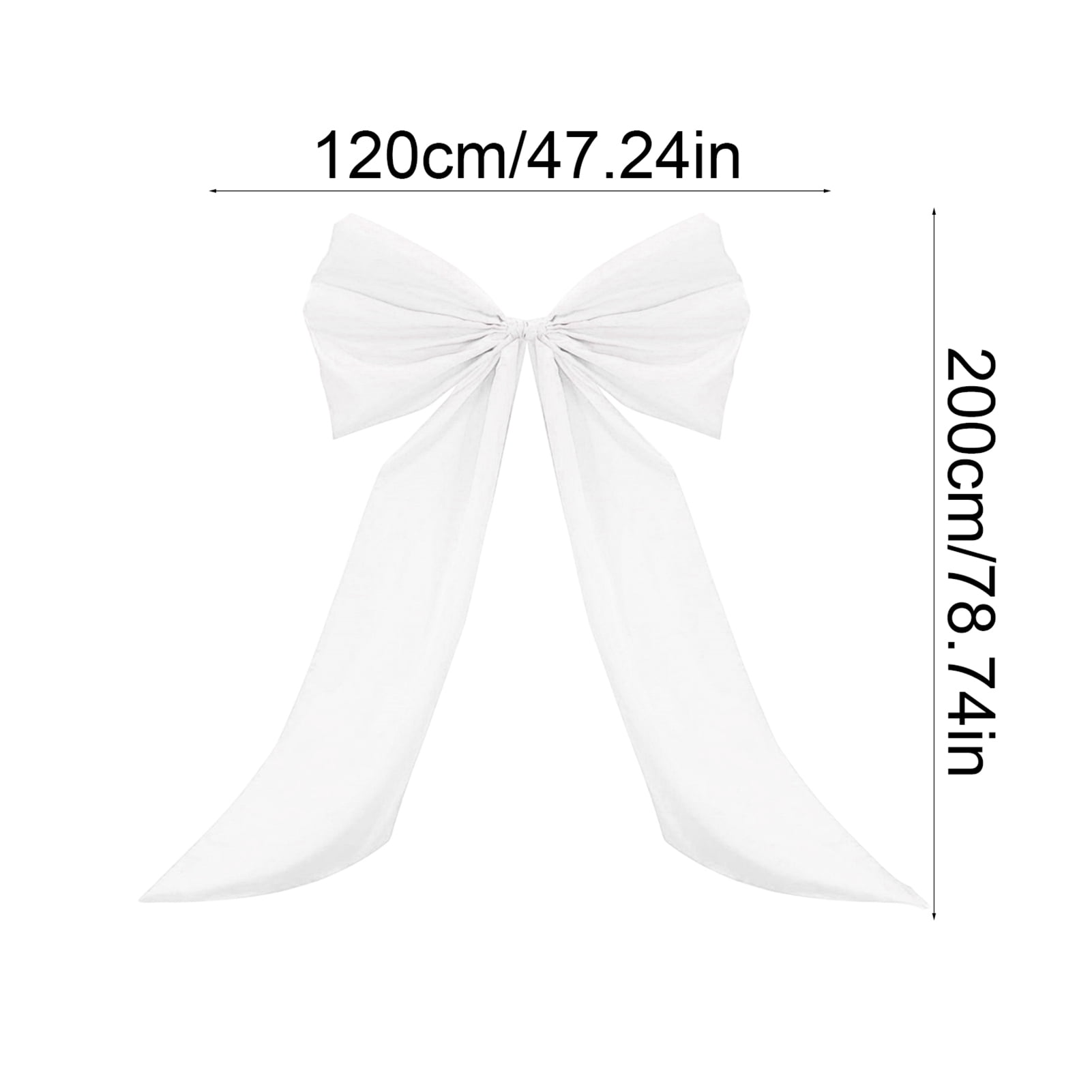 Dserfhy Large Satin Bow 78" x 48" Giant Bow Ribbon Tie for Christmas Birthday Party Wedding Bridal Bachelorette Graduation Room Backdrop Wall Decor