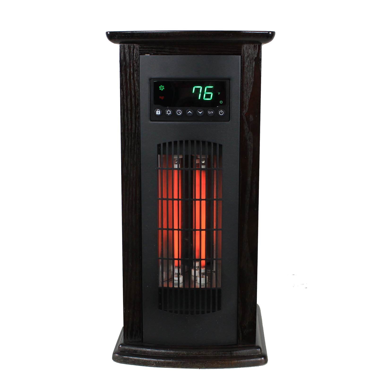 LifeSmart HT1029 1500 W Portable 21 Electric Infrared Quartz Tower Space  Heater, Indoor - Walmart.com
