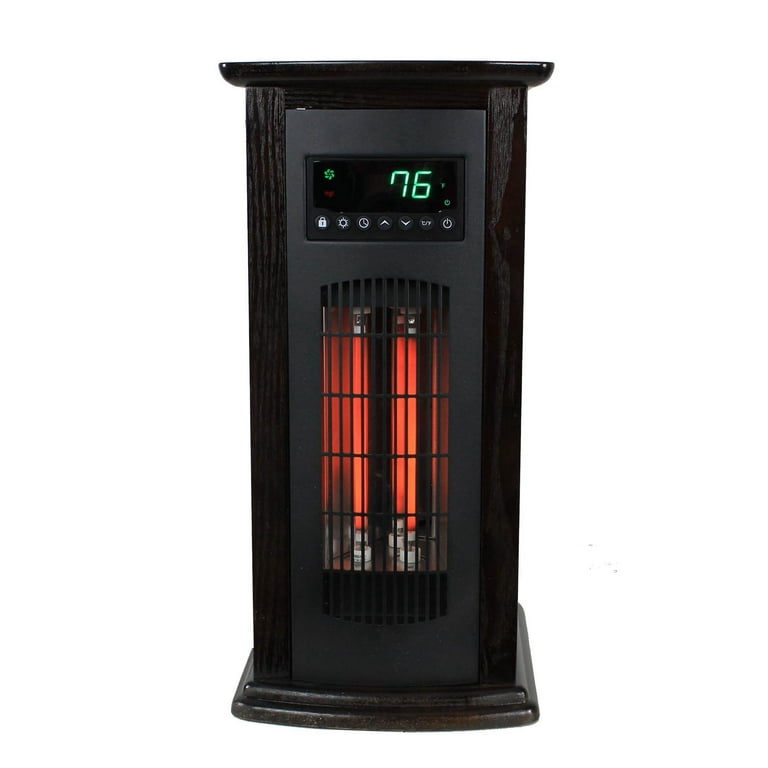 LifeSmart HT1029 1500 W Portable 21 Electric Infrared Quartz Tower Space  Heater, Indoor - Walmart.com