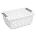 thumbnail image 2 of Sterilite Medium Stacking Basket, Open Plastic Bin, Space Saving Organizers, White, 10 Count, 2 of 9