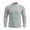 Silver, variant on TOUMENY Men Sweater High Neck Long Sleeve Solid Slim Fit Casual Pullover Winter Knitted Comfortable Workwear Tops Army Green XXXL
