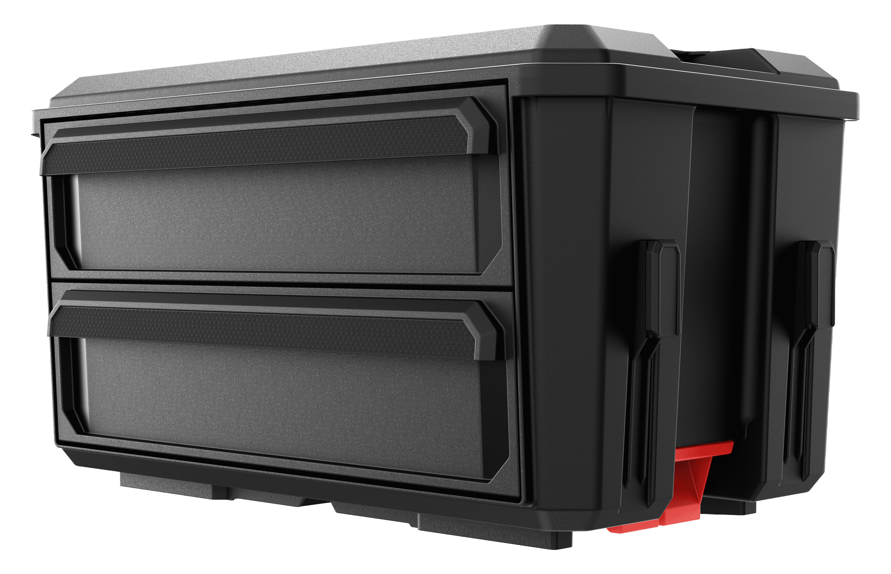 Hyper Tough Hyper Stack 2 Drawer Plastic Tool Box – Stackable Storage Organizer with Dual Sliding Drawers