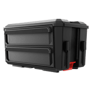 Hyper Tough Hyper Stack 2-Drawer Plastic Tool Box, Stackable Storage Organizer