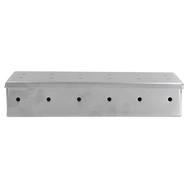 Smoker Box, Durable Sturdy Not Easily Deformed BBQ Smoker Box High Compatibility For Gas Grill For Charcoal Grill ANGGREK No