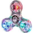 thumbnail image 2 of Paquete de 4 juguetes antiestrés con luz LED, juguete de cristal para dedos, hilanderos para niños para reducir el aburrimiento, TDAH y ansiedad, 2 of 4
