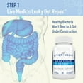 thumbnail image 3 of Liver Medic Leaky Gut Repair Max Support, Gut Health Supplement L-Glutamine, NAG, Aloe, Slippery Elm Bark, for IBS, Heartburn, GERD, Non-GMO (120 Caps), 3 of 8