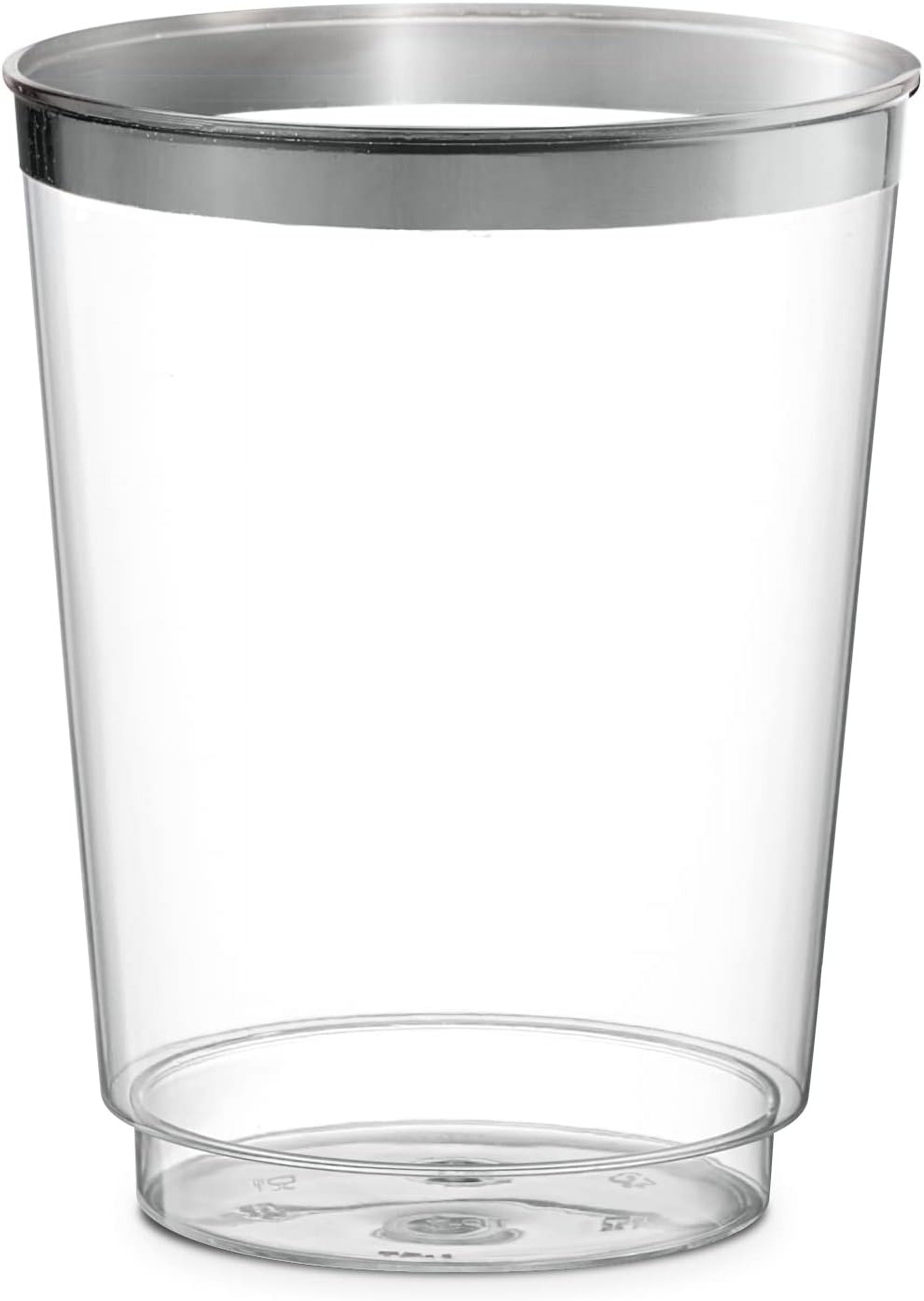 PLASTICPRO Disposable Plastic Tumblers, 10 Oz Clear Drinking Cups, 100-Pack  - Walmart.com