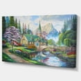 thumbnail image 3 of Design Art - Church in Forest Oil Painting, 3 of 4
