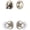 Polished Nickel, variant on Grandeur 801594 Georgetown Solid Brass Single Cylinder Keyed Entry Knobset And Deadbolt