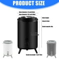 thumbnail image 5 of BIBABLYKE 6L Large Capacity Stainless Steel Milk Teas Bucket Insulated Beverages Dispenser Hot Cold Drink Container with Spigot, 5 of 8