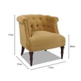 thumbnail image 2 of Katherine Tufted Accent Chair Gold Velvet, 2 of 10