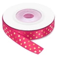 thumbnail image 1 of Grosgrain Ribbons 10 Yards 3/8 Inch Hot Pink Gold Dots Ribbon for Crafts Gift Wrapping Wedding, 1 of 7