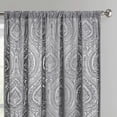 thumbnail image 5 of Mainstays Velvet Sheer Ogee Burnout Rod Pocket Single Curtain Panel, 54" x 84", Grey, 5 of 5
