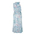 thumbnail image 2 of Lamuusaa Women Summer Casual Long Dress Tie-Up Sleeveless Satin Dress Fashion Beach Party Dress, 2 of 9