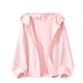 thumbnail image 3 of PIWHJQK Boys Girls Long Sleeve Casual Hooded Coat Solid Hooded Zip Up Jacket for Kids Sun Protection Kids Outwears, 3 of 6