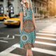 thumbnail image 1 of Vestido De Mujer Vestidos casuales de verano Vestido elegante europeo con bolsillos para vacaciones (Azul S) Cgtredaw Para estrenar, 1 of 1