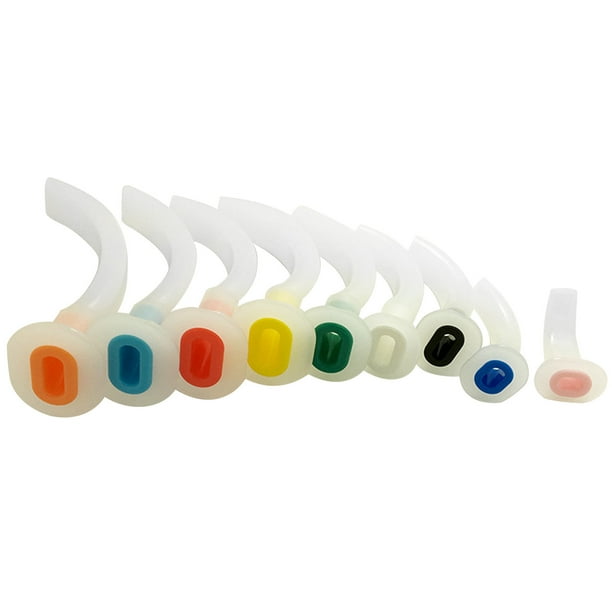 Orofaryngeal Airway, Kit de Emergencia de la Vía Aérea Desechable 9 Tamaño Estructura Flexible para Emergencia
