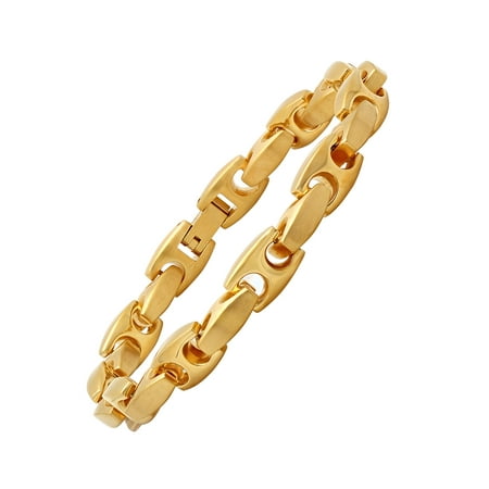 Men's Stainless Steel Gold-Tone Mariner Bracelet, 8.5