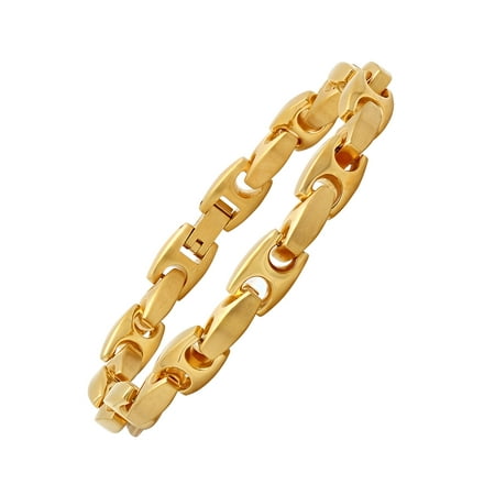 Men's Stainless Steel Gold-Tone Mariner Bracelet, 8.5" - Mens Bracelet