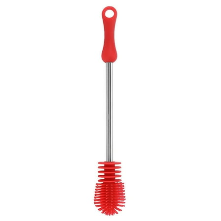 

wendunide Cleaning Brush Bottle Brush Cup Scrubbing Silicone Kitchen Cleaner For Washing Cleaning Bottle Brush A