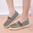 thumbnail image 2 of Women‘s Slip On Walking Shoes Lightweight Comfort with Buckle Breathable Casual Shoes Non-Slip for Garden & Leisure Gray 8.5, 2 of 7