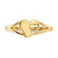 thumbnail image 4 of 14k Yellow Gold Heart Baby Ring, 4 of 9