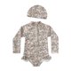 thumbnail image 1 of Odeerbi 9M-7Y Trajes de Baño de Manga Larga Con Lycra Y Gorro de Baño Bañador de Una Pieza Para Entrenamiento Atlético, 1 of 2