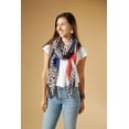 thumbnail image 2 of Funky Leopard Lightweight Fabric Scarf - Multi-Color 70x31, 2 of 2