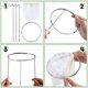 thumbnail image 3 of Paquete de 2 Soportes para Colador, Soporte para Colador con 4 Bolsas para Tinción Reutilizables, Bolsas de Filtro de Alimentos Reutilizables, Bolsas de Gelatina para Jugo, 3 of 5
